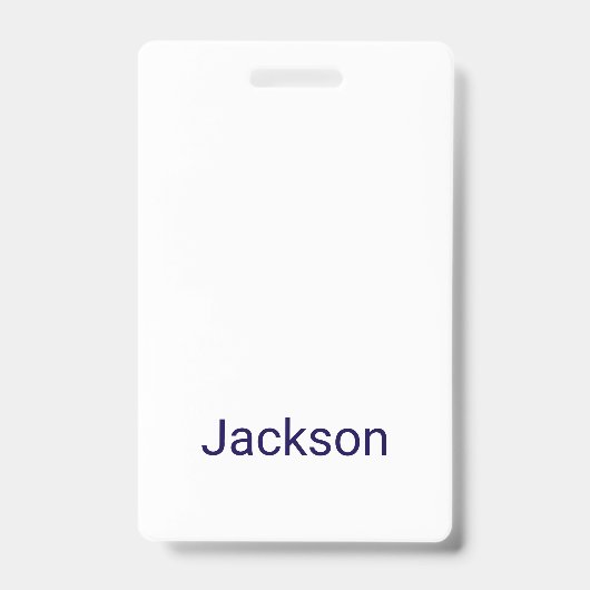 Maak Je Eigen Verticale Plastic Badge Badge (Voorzijde)
