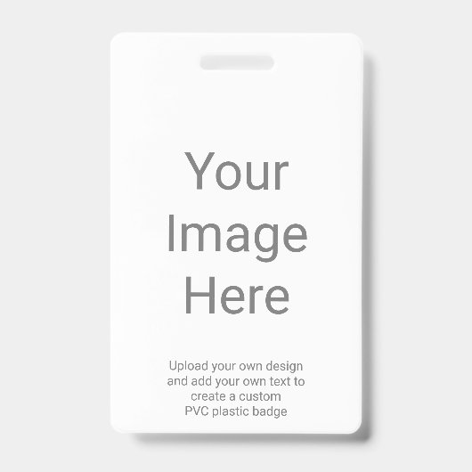 Maak je eigen verticale PVC-plastic foto Badge (Voorzijde)