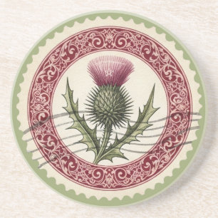 Maak Je Eigen Victoriaanse Distelbloem Stempel Zandsteen Onderzetter