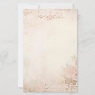 Maak je eigen Victoriaanse roze ephemera Briefpapier