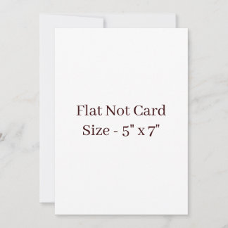 Maak Je Eigen Vierkante 5" x 7" Platte Kaart Notitiekaartje