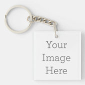 Vierkant (enkelzijdig) Sleutelhanger (voorkant)