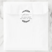 Maak Je Eigen Vierkante Retouradres Sticker (Tas)