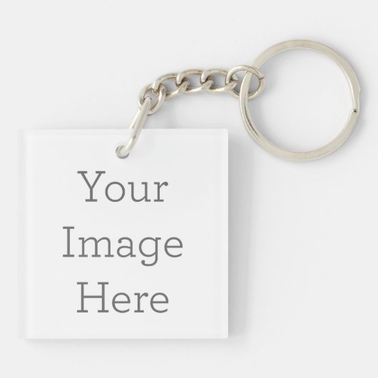 Vierkant (2-zijdig) Sleutelhanger (Achterkant)