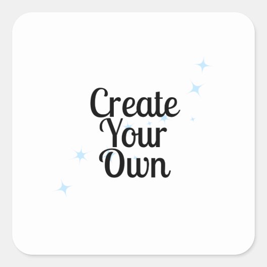 Maak je eigen vierkante sticker (Voorkant)