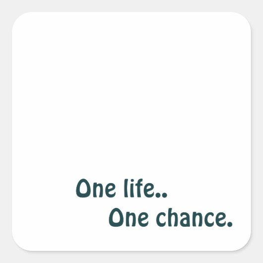 Maak Je Eigen Vierkante Sticker (Voorkant)