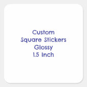 Maak Je Eigen Vierkante Sticker (Voorkant)