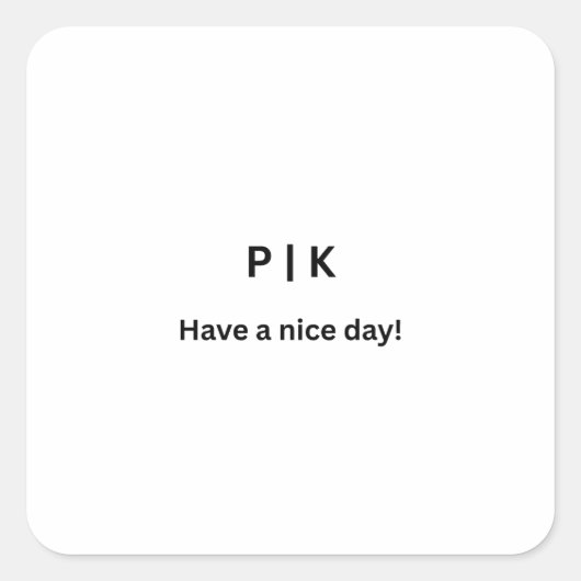 Maak Je Eigen Vierkante Sticker (Voorkant)