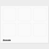 Maak je eigen vierkante sticker (Vel)