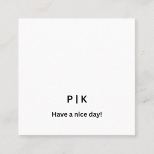 Maak Je Eigen Vierkante Visitekaartje