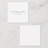 Vierkant, 6,4 x 6,4 cm Visitekaartje (Voorkant / Achterkant)