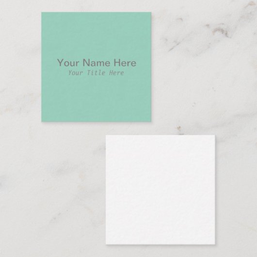 Maak je eigen vierkante visitekaartje (Voorkant / Achterkant)