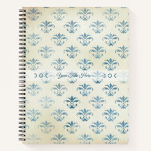 Maak je eigen vintage blauwe Fleur de Lis