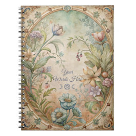 Maak je eigen vintage ingelijste bloementuin notitieboek