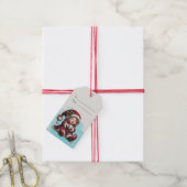 Maak je eigen Vintage Kerst Gnome Cacao Cadeaulabel (Met Touw)