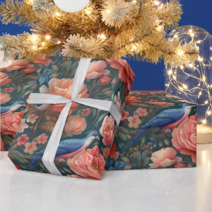 Maak Je Eigen Vintage Romantische Vogels Rozen Cadeaupapier