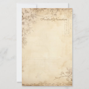 Maak Je Eigen Vintage Shabby Chic Bloemen Bloem Briefpapier