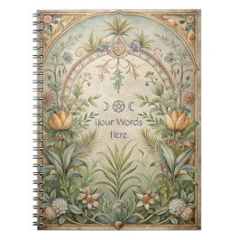 Maak je eigen vintage sierboog bloemen notitieboek