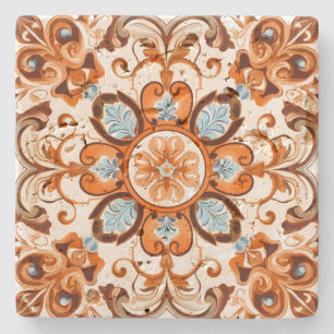 Maak Je Eigen Vintage Terracotta Ombre Mandala Stenen Onderzetter