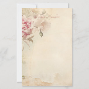 Maak je eigen vintage Victoriaanse rozen ephemera Briefpapier