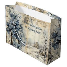 Maak je eigen vintage winterdorp groot cadeauzakje