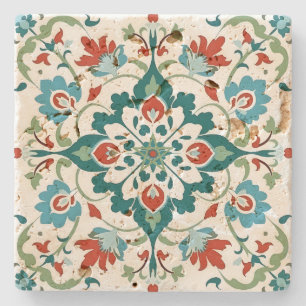 Maak je eigen Vintage Yule Bloem Mandala Stenen Onderzetter