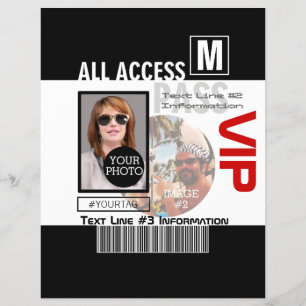 Maak je eigen VIP-pas 8 manieren om te personalise Flyer