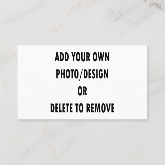 MAAK JE EIGEN VISITEKAARTJE (Achterkant)