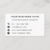 Maak Je Eigen Visitekaartje Voorbeeld Kies Kleur Contactkaartje (Voorkant)