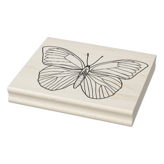 Maak Je Eigen Vleugels Verspreid Handgetekende Vli Rubberstempel (Stempel)