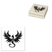 Maak Je Eigen Vliegend Drakenembleem Rubberstempel (Gestempeld)