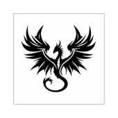 Maak Je Eigen Vliegend Drakenembleem Rubberstempel (Afrduk)