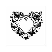 Maak Je Eigen Vlinders Liefde Hart Rubberstempel (Afrduk)