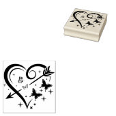 Maak Je Eigen Vlinders Sterren Pijl Hart Rubberstempel (Gestempeld)