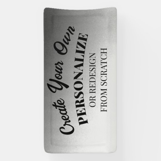 Maak je eigen volledig aangepaste spandoek (Verticaal)