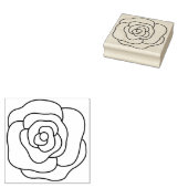Maak Je Eigen Vredesroos Bloem Rubberstempel (Gestempeld)