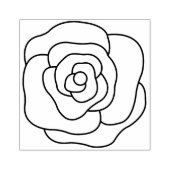 Maak Je Eigen Vredesroos Bloem Rubberstempel (Afrduk)