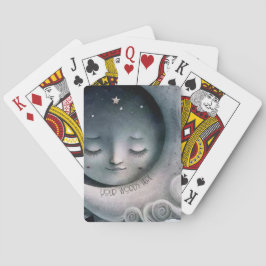 Maak je eigen vredige manen in wolken pokerkaarten