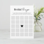 Maak je eigen Vrijgezellenfeest Bingo Game Kaart (Staand voorkant)