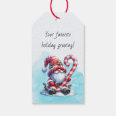 Maak je eigen vrolijke kabouter Kerstmis met een s Cadeaulabel (Achterkant)