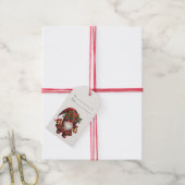 Maak je eigen vrolijke kerst geruite kabouter cadeaulabel (Met Touw)