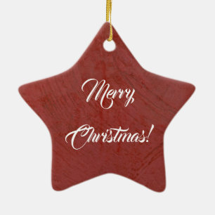 Maak je eigen vrolijke kerst Italiaans rood Keramisch Ornament