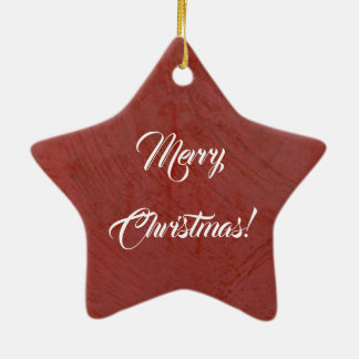 Maak je eigen vrolijke kerst Italiaans rood Keramisch Ornament