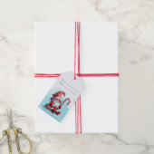 Maak je eigen vrolijke pepermunt Kerstgnome Cadeaulabel (Met Touw)