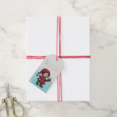 Maak je eigen vrolijke vintage Kerstgnome Cadeaulabel (Met Touw)