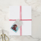 Maak je eigen vrolijke vintage kerstkabouter cadeaulabel (Met Touw)