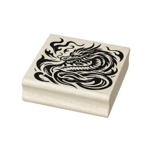 Maak Je Eigen Vuurspuwende Draken Buste Rubberstempel
