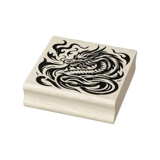 Maak Je Eigen Vuurspuwende Draken Buste Rubberstempel (Stempel)