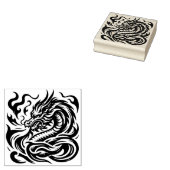 Maak Je Eigen Vuurspuwende Draken Buste Rubberstempel (Gestempeld)