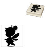 Maak Je Eigen Wandelende Fee Meisje Rubberstempel (Gestempeld)